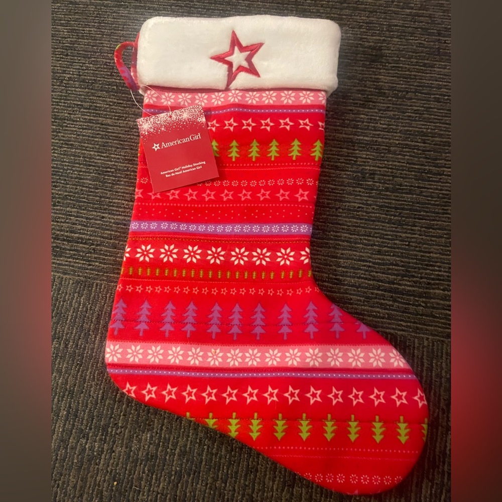 American Girl    Holiday Christmas Stocking NWT